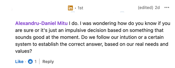 How do you know if you’re sure — or if it’s just an impulse?